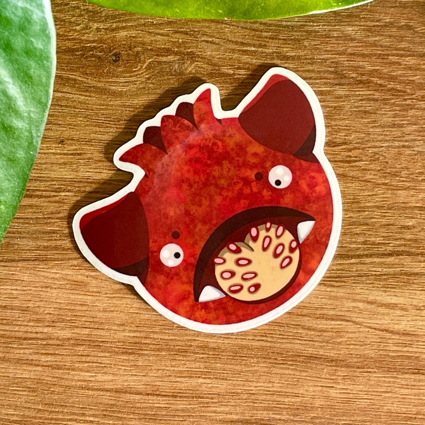 Pomi the Pomegranate Monster Sticker