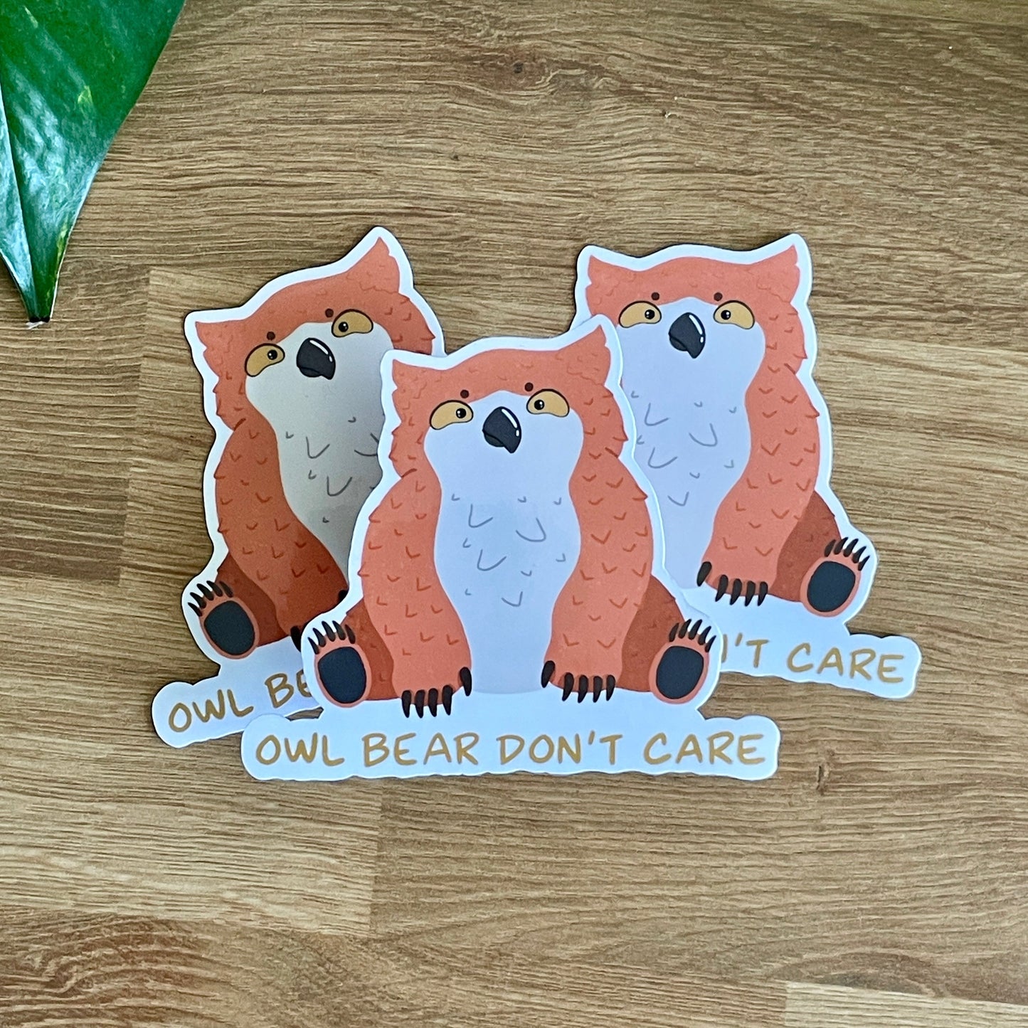 Owlbear Don't Care Sticker